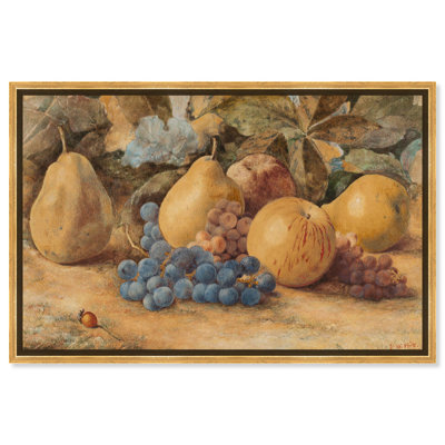 Still Life of Fruit on Ground Canvas Fall Wall Art by Art Remedy