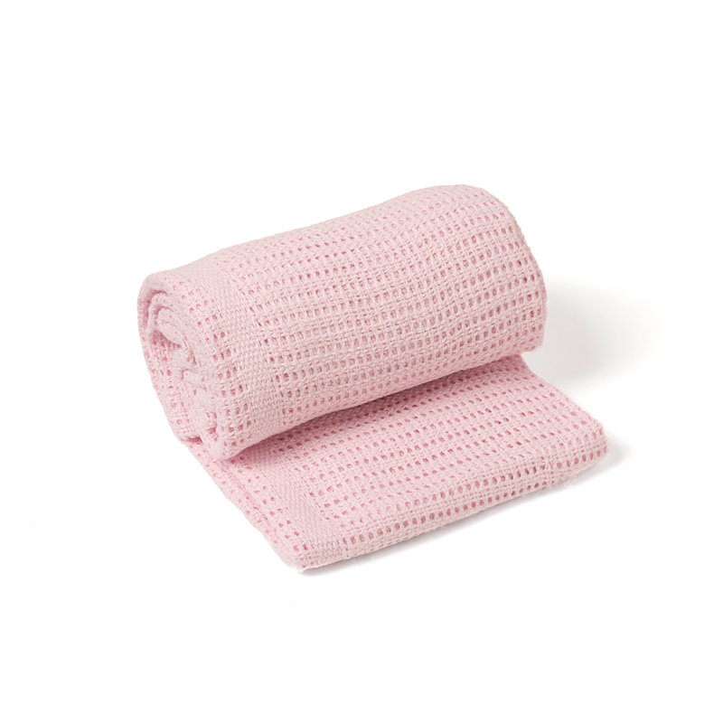 Cotton Baby Blanket, Pink