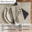  Beige Block Print Napkin Set of 4-572166516-572166517
