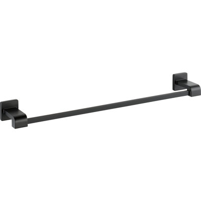 Ara 24 in. Wall Mount Towel Bar Bath Hardware Accessory in Matte Black