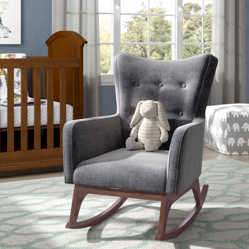 Chaise berçante Croce, Gris foncé
