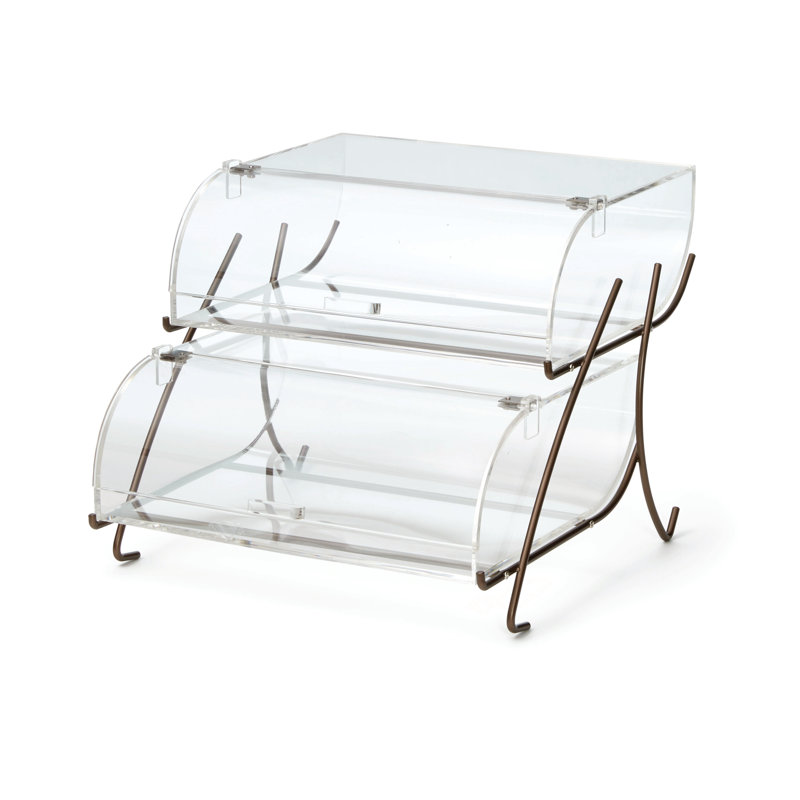 Rosseto Plastic Display Case Buffet Accessory, Black