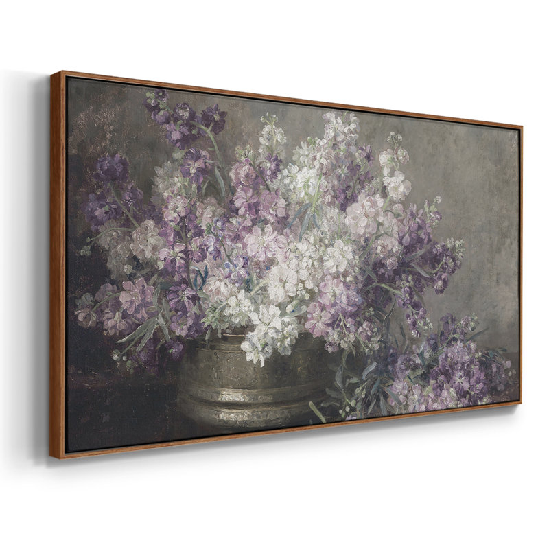 Série paysage - CMxxxix - Toile tendue avec châssis encadré - Prêt à être accroché, H 21 po x l 41 po, Blanc