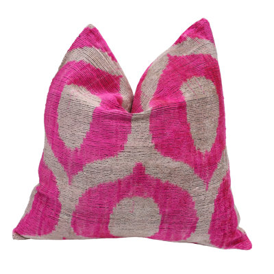 Silk/Velvet Throw Square Pillow Cover & Insert