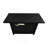 25" H X 42" W Steel Outdoor Fire Pit Table With Lid (Black)-1998218692