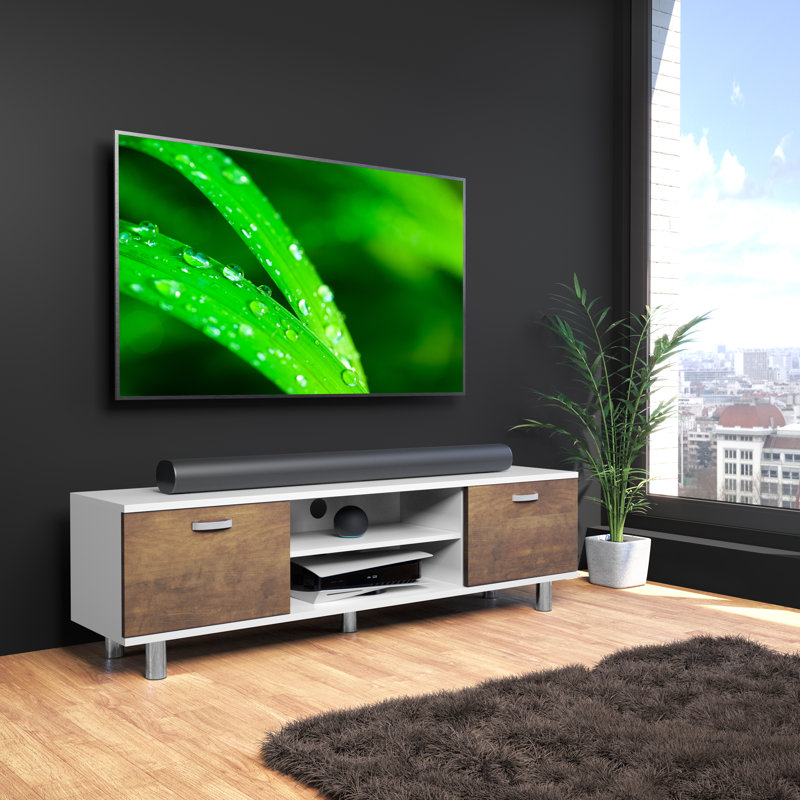 Shinia Unfinished TV Stand for TVs up to 88"