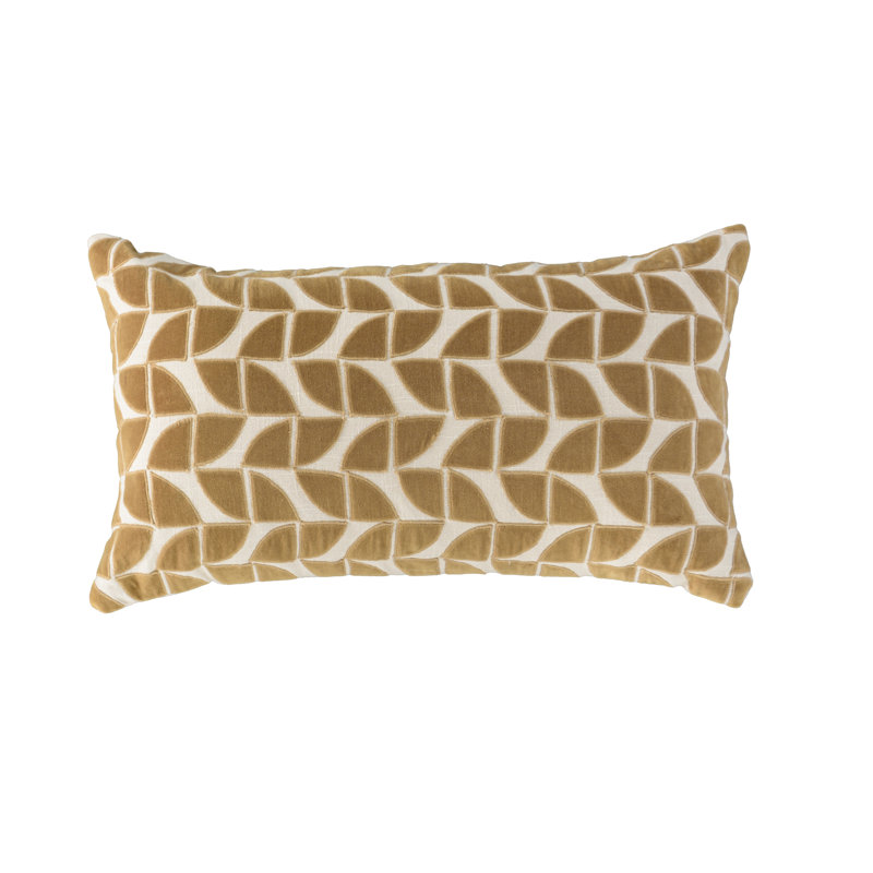 Coussin en coton, Or foncé, Mélange de duvet