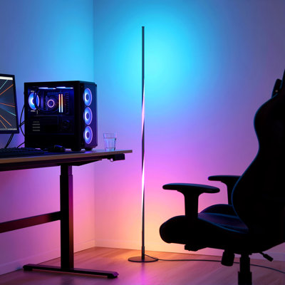 Lampe de coin sur pied à DEL 57 "à intensité variable avec télécommande
