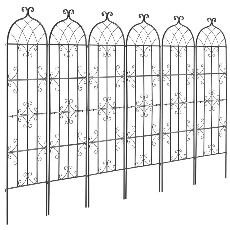 180.3cm H x 50.8cm W Steel Arbor