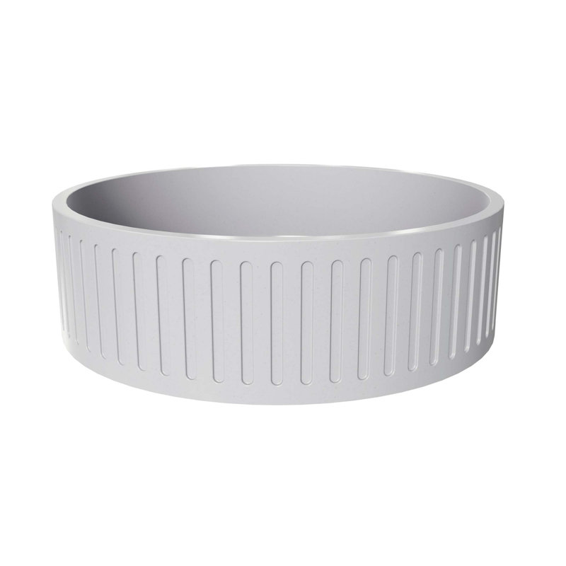Lavabo de salle de bain moderne vasque ronde en béton 15 po 15 po
