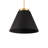 Bentley 1 - Light Black/Aged Brass LED Single Pendant