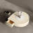 Light luxury simple rock panel coffee table