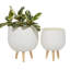 Ensemble de pots à fleurs en céramique 2 pièces Escondido