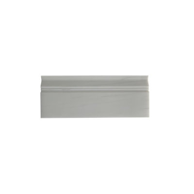Dolomite 0.75" x 12" Polished Marble Cove Base Tile Trim in White