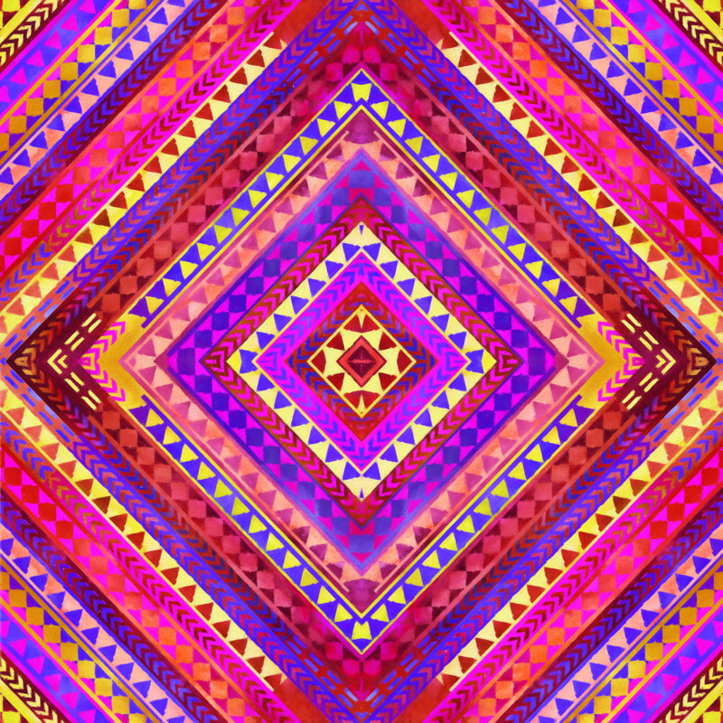 " Rhythm 3 " by Jacqueline Maldonado, 12" H x 12" W  , No, Wrapped Canvas