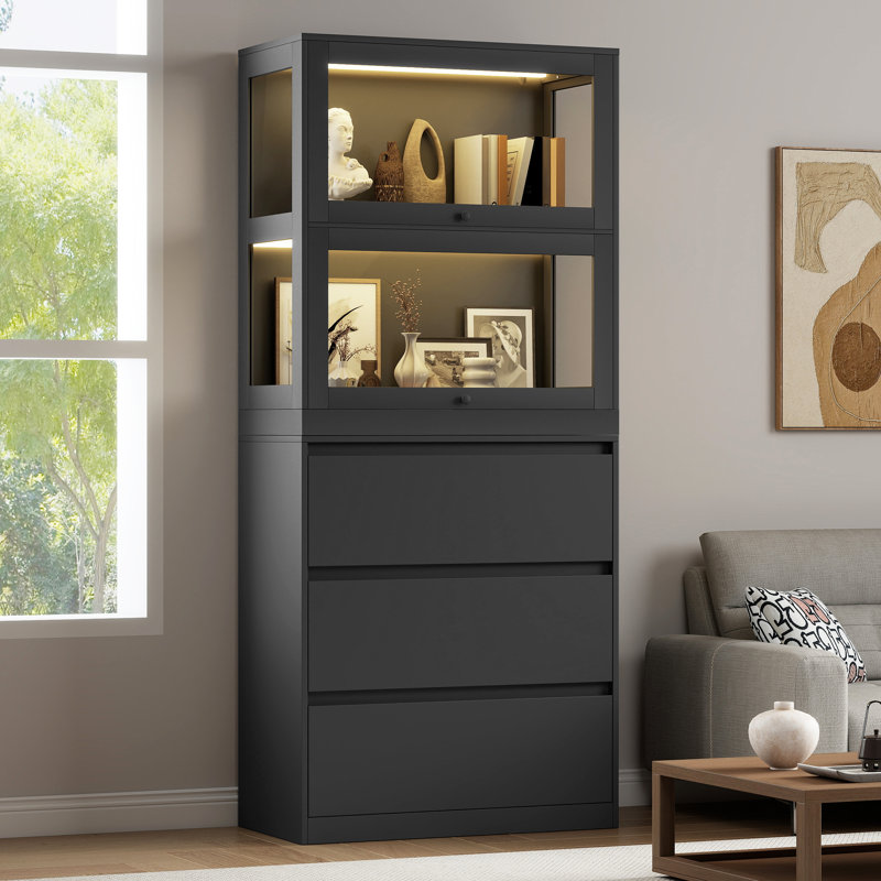 Meuble modulaire à monter soi-même, empilable et côte à côte., White