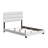 Boyd Sleep Napoli Faux Leather Fabric Upholstered Platform Bed Frame w/Adjustable Headboard, no Noise Strong Wood Slat Support, Box Spring/Foundation Required, Easy Effortless Assembly,-286816232-286816233