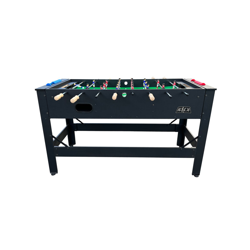Black 48" 2-in-1 Foosball and Pool Game Table