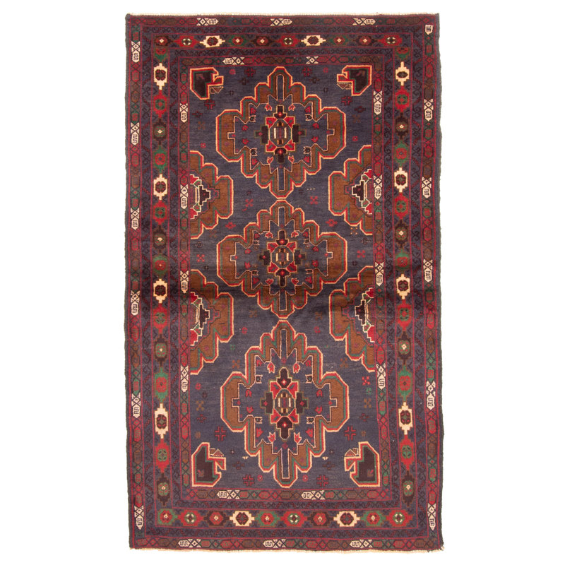 Teimani Grey Rug 3'7" x 6'3"