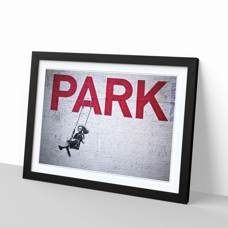 Banksy - Single Picture Frame Print, Black