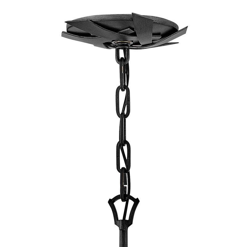 Luminaire suspendu lustre Sputnik 13 lumières Vida, Graphite brossé