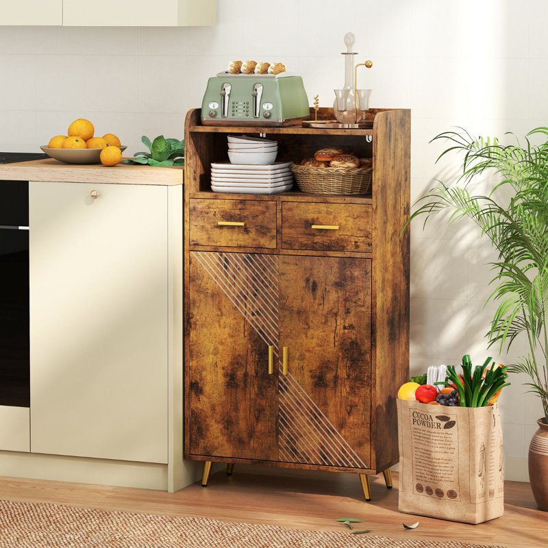 60cm Sideboard, Brown
