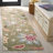 Jardin Handtufted Wool Cotton Floral Rug in Green/Blue-109480380