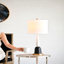 Lampe de table en métal 11 x 11 x 30,2 po