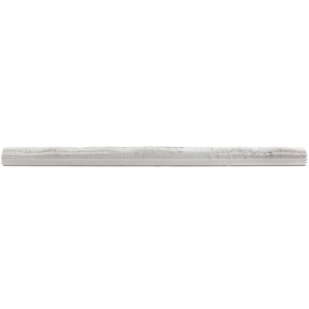 Chateau 12" x 0.75" Ceramic Pencil Liner Tile Trim in Gray Bond Tile