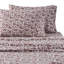100% flanelle de coton 4 pièces pour grand lit à motif floral rouille taille luxueuse pour matelas jusqu'à 18 po de hauteur Élastique brossé doux pré-rétréci confort avec draps plats 2 taies d'oreiller faciles à utiliser