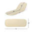 Coussin de chaise longue d'extérieur Mikael - Tissu beige avec rembourrage en mousse (robuste)