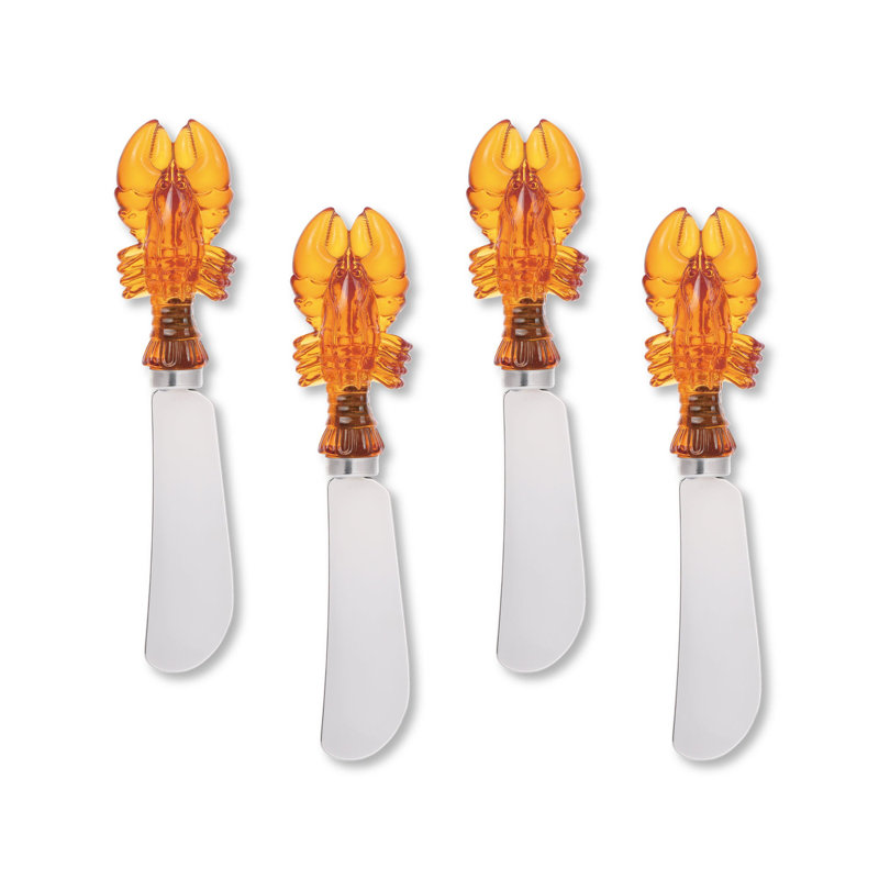 Lobster Transparent Polyresin Cheese Spreader, S4