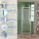 34'' - 34.5'' W x 72'' H Prehung Frameless Shower Door with Clear Glass