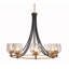 Lustre 8 lumières avec verre 6 "Benedetta Paramount-69797284-69797282