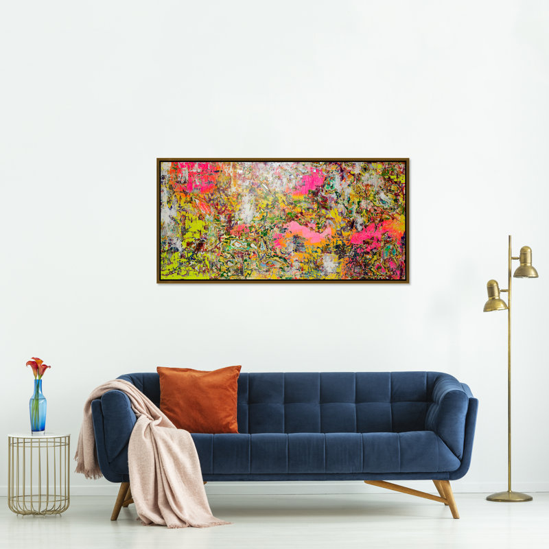 «Somewhere in There I am Here» par JP Kilkenny - Peinture sur toile à cadre flottant, Verre