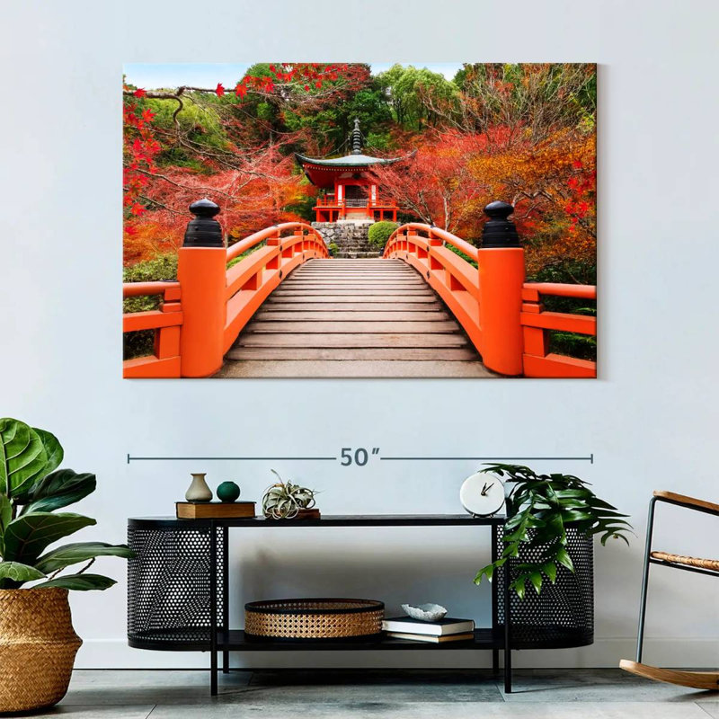 Paysage d'automne du temple Daigoji, H 34 po x l 51 po