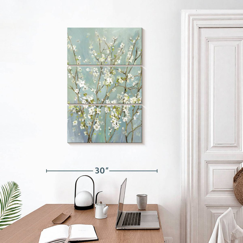 Fleurs d'amande Harnek, H 32 po x l 20 po