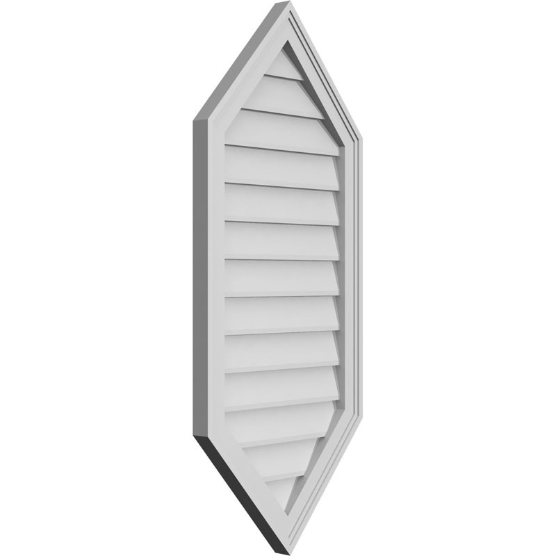 Ventilé vertical à pignon vertical 13/12 po, H 42 po x l 18 po x P 1,5 po
