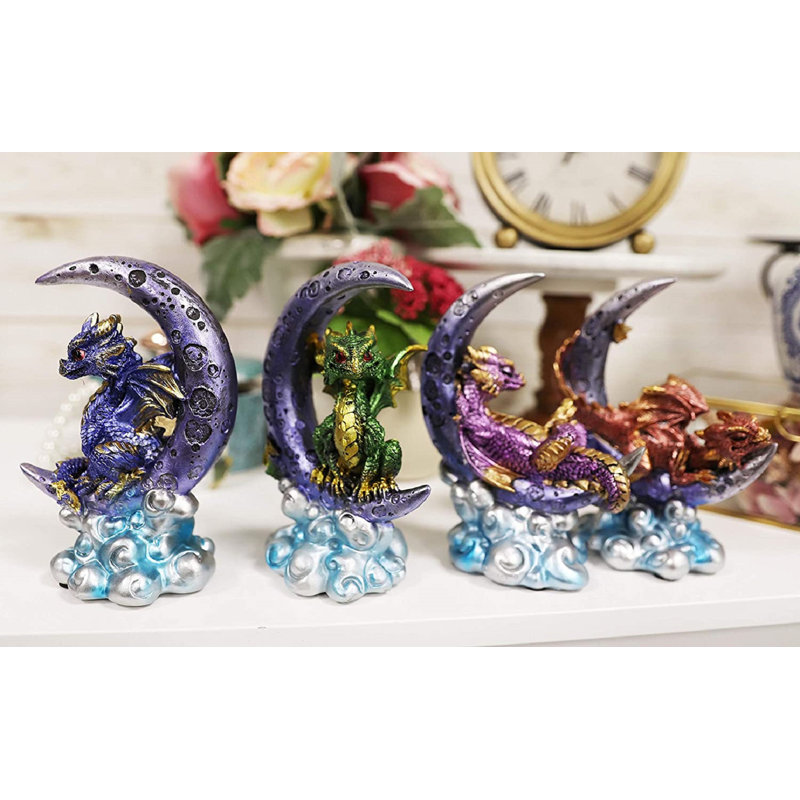 Ensemble de 4 figurines de dragon 4 pièces Rittman