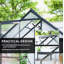 190 x 253 cm Walk-In Polycarbonate Greenhouse - Dark Grey-137661784