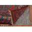 Tapis antique orange et bleu à teinture végétale Kazak