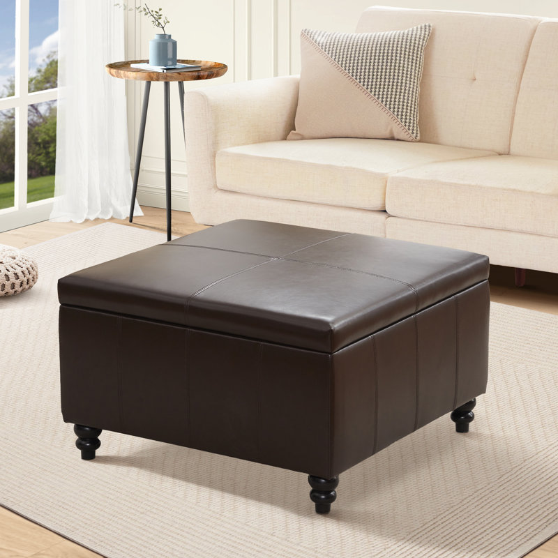 Charlton Home® Aimee-Lee Upholstered Storage Ottoman & Reviews ...