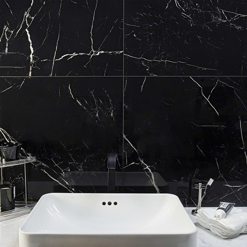 Marble Tech Port Laurent 24X24 Polished Marble Look Porcelain Tile