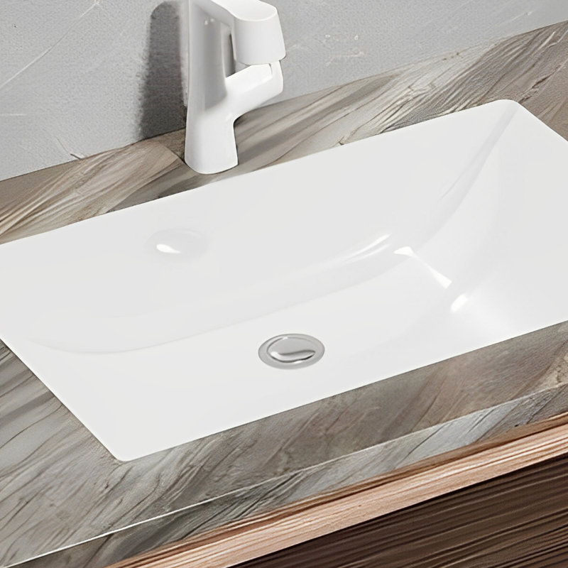 Light luxury style rock plate bathroom cabinet, 19.68" H x 70.86" W x 21.65" D
