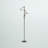 71'' Brushed Steel Tree Floor Lamp