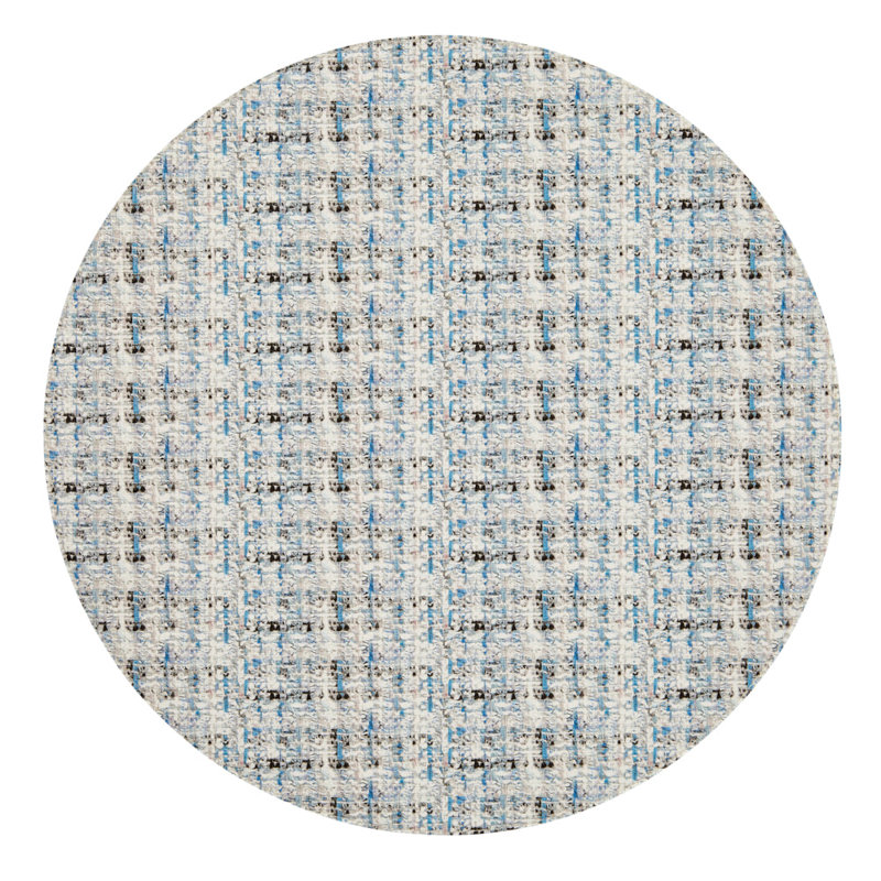Coquette 100% Phthalate-free Vinyl Round Placemats, Purple/Blue