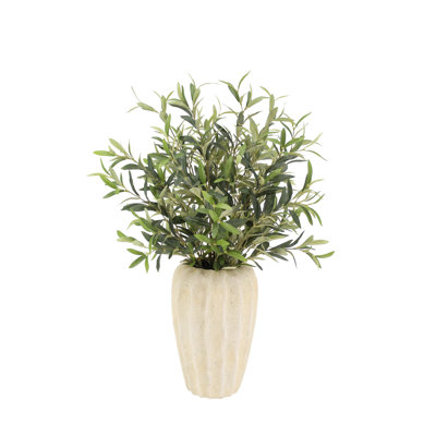 FLORAL ARRANGEMENT OLIVE VASE 30IN