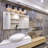 Modern 4-lights Vanity Light With Crystal Accents