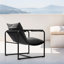 Chaise d'appoint d'extérieur rembourrée en métal Sling-104430806