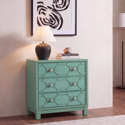 Solid Wood 3 -Drawer Accent Chest